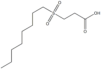 3-(octane-1-sulfonyl)propanoic acid Structure