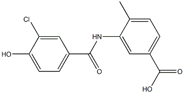 3-[(3-chloro-4-hydroxybenzene)amido]-4-methylbenzoic acid