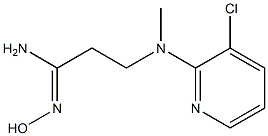 3-[(3-chloropyridin-2-yl)(methyl)amino]-N'-hydroxypropanimidamide