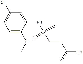 3-[(5-chloro-2-methoxyphenyl)sulfamoyl]propanoic acid
