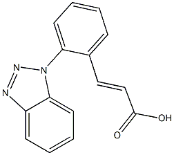 3-[2-(1H-1,2,3-benzotriazol-1-yl)phenyl]prop-2-enoic acid Structure