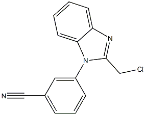 3-[2-(chloromethyl)-1H-1,3-benzodiazol-1-yl]benzonitrile