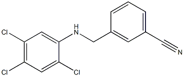 3-{[(2,4,5-trichlorophenyl)amino]methyl}benzonitrile