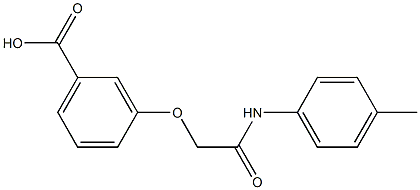 3-{[(4-methylphenyl)carbamoyl]methoxy}benzoic acid