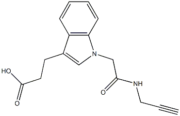 3-{1-[(prop-2-yn-1-ylcarbamoyl)methyl]-1H-indol-3-yl}propanoic acid