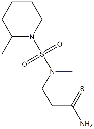 3-{methyl[(2-methylpiperidine-1-)sulfonyl]amino}propanethioamide
