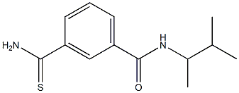 3-carbamothioyl-N-(3-methylbutan-2-yl)benzamide 结构式