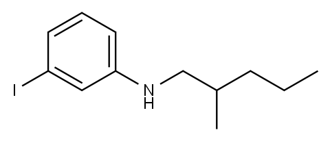 3-iodo-N-(2-methylpentyl)aniline Structure