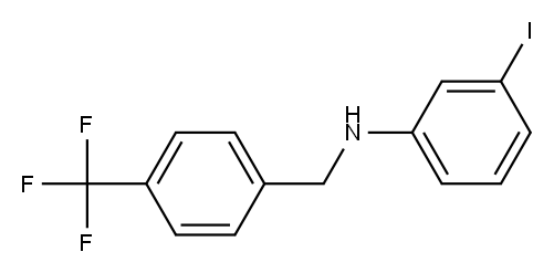 3-iodo-N-{[4-(trifluoromethyl)phenyl]methyl}aniline