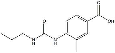 3-methyl-4-[(propylcarbamoyl)amino]benzoic acid|