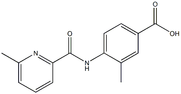 3-methyl-4-{[(6-methylpyridin-2-yl)carbonyl]amino}benzoic acid