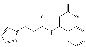 3-phenyl-3-[3-(1H-pyrazol-1-yl)propanamido]propanoic acid