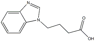 4-(1H-1,3-benzodiazol-1-yl)butanoic acid Structure