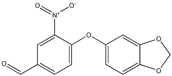 4-(2H-1,3-benzodioxol-5-yloxy)-3-nitrobenzaldehyde Struktur