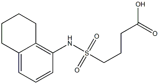 4-(5,6,7,8-tetrahydronaphthalen-1-ylsulfamoyl)butanoic acid