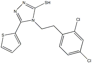 4-[2-(2,4-dichlorophenyl)ethyl]-5-(thiophen-2-yl)-4H-1,2,4-triazole-3-thiol