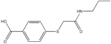 4-{[(propylcarbamoyl)methyl]sulfanyl}benzoic acid