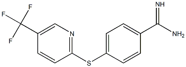 4-{[5-(trifluoromethyl)pyridin-2-yl]sulfanyl}benzene-1-carboximidamide