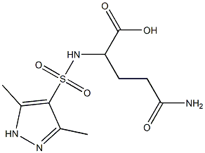 4-carbamoyl-2-[(3,5-dimethyl-1H-pyrazole-4-)sulfonamido]butanoic acid