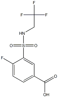 4-fluoro-3-[(2,2,2-trifluoroethyl)sulfamoyl]benzoic acid