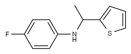 4-fluoro-N-[1-(thiophen-2-yl)ethyl]aniline 结构式