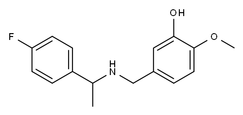 5-({[1-(4-fluorophenyl)ethyl]amino}methyl)-2-methoxyphenol