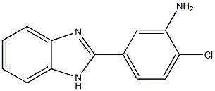 5-(1H-benzimidazol-2-yl)-2-chloroaniline 结构式