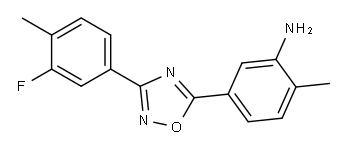 5-[3-(3-fluoro-4-methylphenyl)-1,2,4-oxadiazol-5-yl]-2-methylaniline