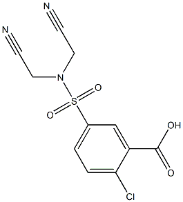 5-[bis(cyanomethyl)sulfamoyl]-2-chlorobenzoic acid