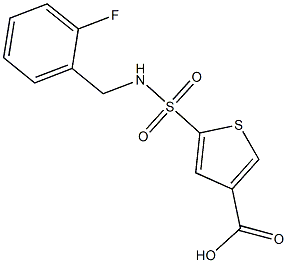 5-{[(2-fluorophenyl)methyl]sulfamoyl}thiophene-3-carboxylic acid