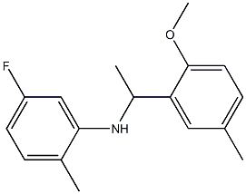5-fluoro-N-[1-(2-methoxy-5-methylphenyl)ethyl]-2-methylaniline