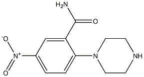 5-nitro-2-piperazin-1-ylbenzamide Structure