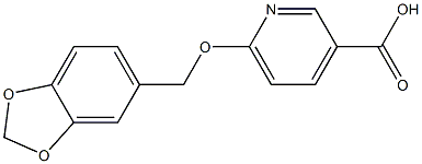 6-(2H-1,3-benzodioxol-5-ylmethoxy)pyridine-3-carboxylic acid