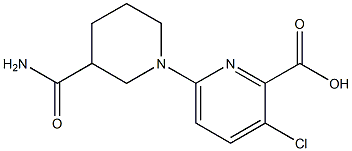 6-(3-carbamoylpiperidin-1-yl)-3-chloropyridine-2-carboxylic acid|