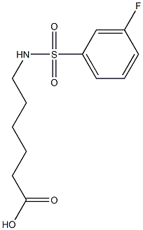 6-{[(3-fluorophenyl)sulfonyl]amino}hexanoic acid