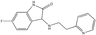 6-fluoro-3-{[2-(pyridin-2-yl)ethyl]amino}-2,3-dihydro-1H-indol-2-one Structure