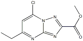methyl 7-chloro-5-ethyl[1,2,4]triazolo[1,5-a]pyrimidine-2-carboxylate Structure
