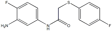 N-(3-amino-4-fluorophenyl)-2-[(4-fluorophenyl)sulfanyl]acetamide