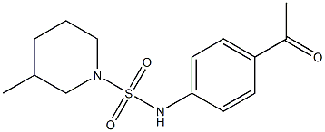 N-(4-acetylphenyl)-3-methylpiperidine-1-sulfonamide Struktur