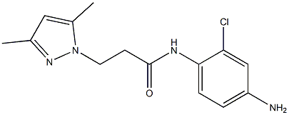 N-(4-amino-2-chlorophenyl)-3-(3,5-dimethyl-1H-pyrazol-1-yl)propanamide
