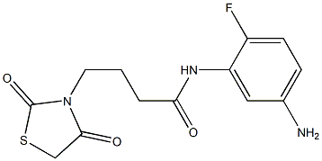 N-(5-amino-2-fluorophenyl)-4-(2,4-dioxo-1,3-thiazolidin-3-yl)butanamide