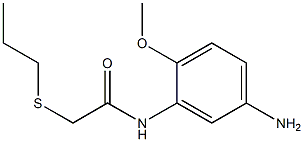 N-(5-amino-2-methoxyphenyl)-2-(propylsulfanyl)acetamide