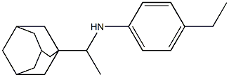 N-[1-(adamantan-1-yl)ethyl]-4-ethylaniline Struktur