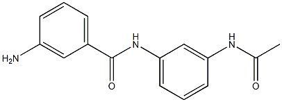 N-[3-(acetylamino)phenyl]-3-aminobenzamide 结构式