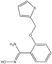 N'-hydroxy-2-(thien-2-ylmethoxy)benzenecarboximidamide Structure