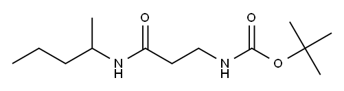 tert-butyl 3-[(1-methylbutyl)amino]-3-oxopropylcarbamate|