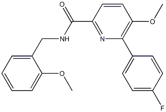 6-(4-fluorophenyl)-5-methoxy-N-(2-methoxybenzyl)-2-pyridinecarboxamide