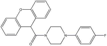 1-(4-fluorophenyl)-4-(9H-xanthen-9-ylcarbonyl)piperazine