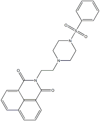 2-{2-[4-(phenylsulfonyl)-1-piperazinyl]ethyl}-1H-benzo[de]isoquinoline-1,3(2H)-dione
