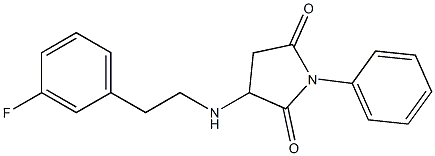3-{[2-(3-fluorophenyl)ethyl]amino}-1-phenyl-2,5-pyrrolidinedione